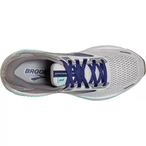 Brooks Womens Adrenaline GTS 22 Supportive Running ShoeAlloyBlueGreen