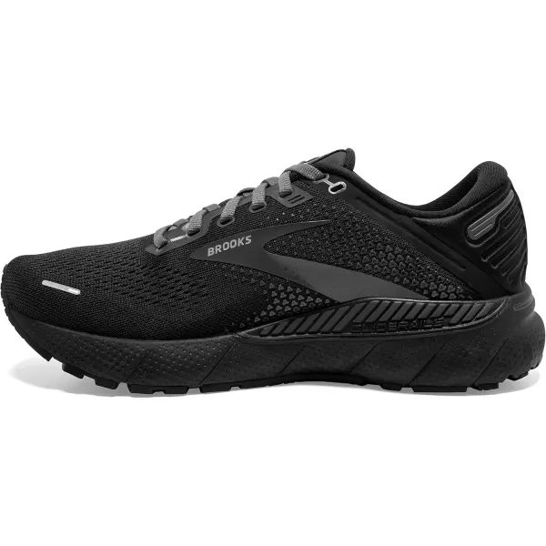Brooks Womens Adrenaline GTS 22 Supportive Running ShoeBlackBlackEbony
