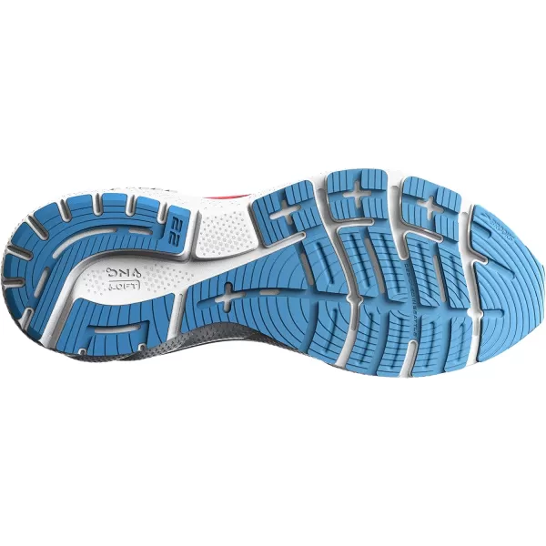 Brooks Womens Adrenaline GTS 22 Supportive Running ShoeBlackLake BlueCoral