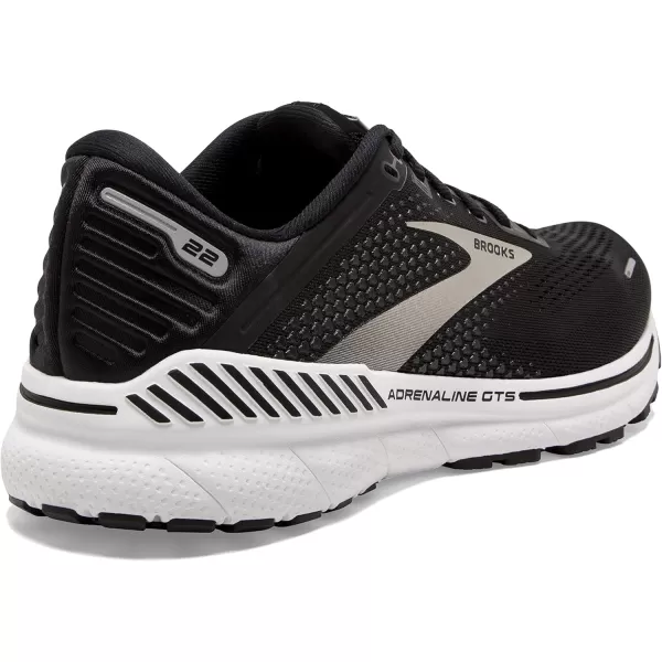 Brooks Womens Adrenaline GTS 22 Supportive Running ShoeBlackSilverAnthracite