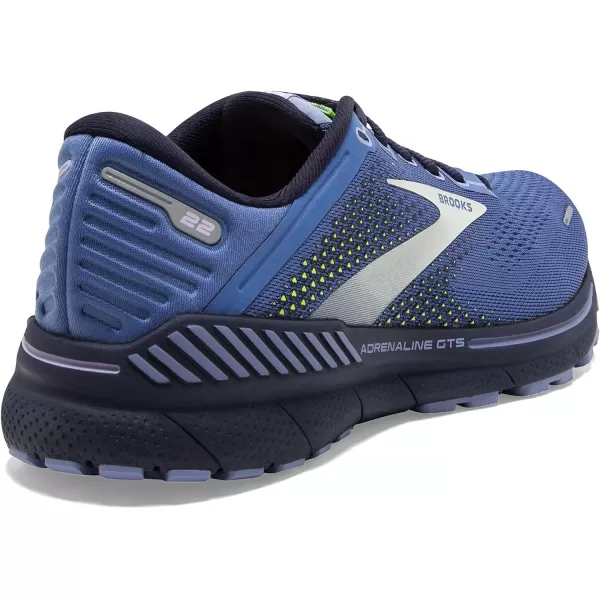 Brooks Womens Adrenaline GTS 22 Supportive Running ShoeBluePurpleNightlife