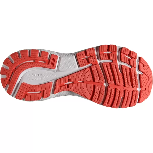 Brooks Womens Adrenaline GTS 22 Supportive Running ShoeCoralLatigo BayWhite