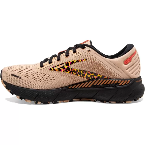 Brooks Womens Adrenaline GTS 22 Supportive Running ShoeGingerBlackCitrus