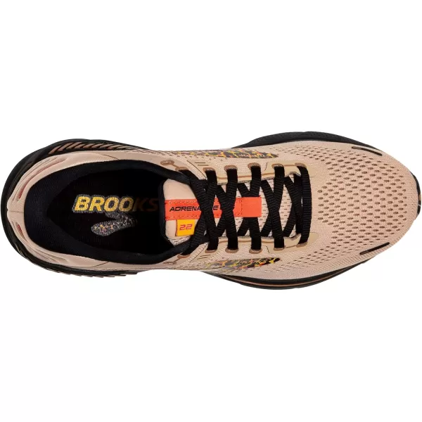 Brooks Womens Adrenaline GTS 22 Supportive Running ShoeGingerBlackCitrus