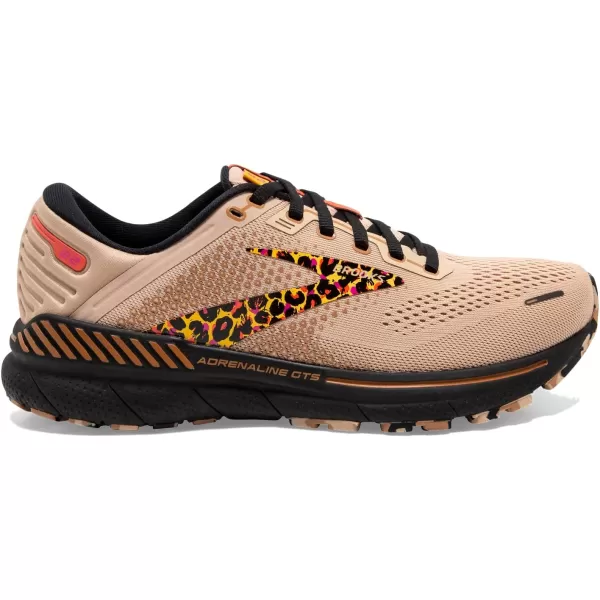 Brooks Womens Adrenaline GTS 22 Supportive Running ShoeGingerBlackCitrus