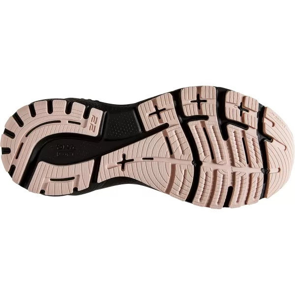 Brooks Womens Adrenaline GTS 22 Supportive Running ShoeGreyRoseBlack
