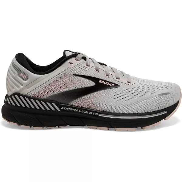 Brooks Womens Adrenaline GTS 22 Supportive Running ShoeGreyRoseBlack