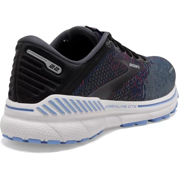 Brooks Womens Adrenaline GTS 22 Supportive Running ShoeLavenderBlackGrey