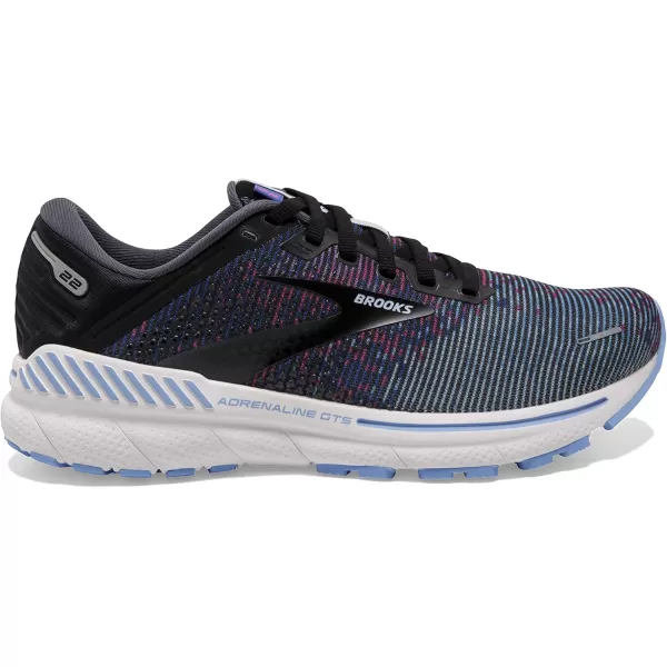 Brooks Womens Adrenaline GTS 22 Supportive Running ShoeLavenderBlackGrey