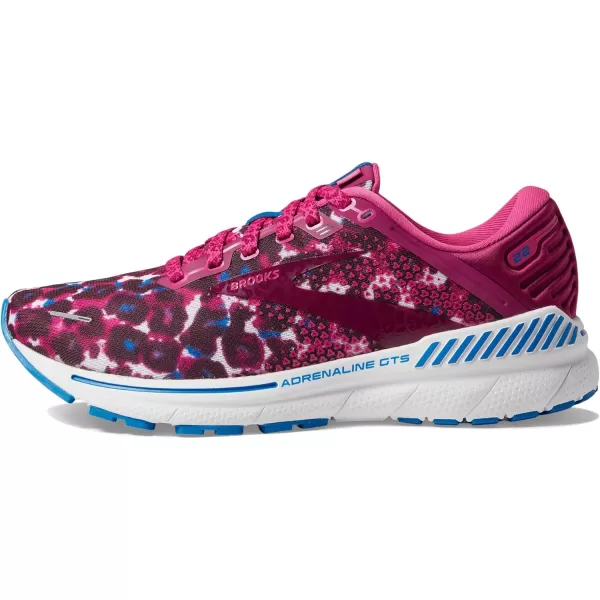 Brooks Womens Adrenaline GTS 22 Supportive Running ShoeMagentaWhiteRaspberry