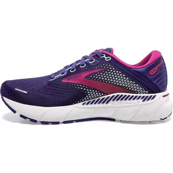 Brooks Womens Adrenaline GTS 22 Supportive Running ShoeNavyYuccaPink