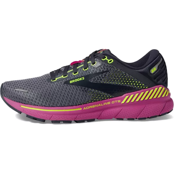 Brooks Womens Adrenaline GTS 22 Supportive Running ShoeNightshadowViolaNightlife