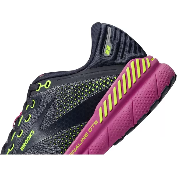 Brooks Womens Adrenaline GTS 22 Supportive Running ShoeNightshadowViolaNightlife