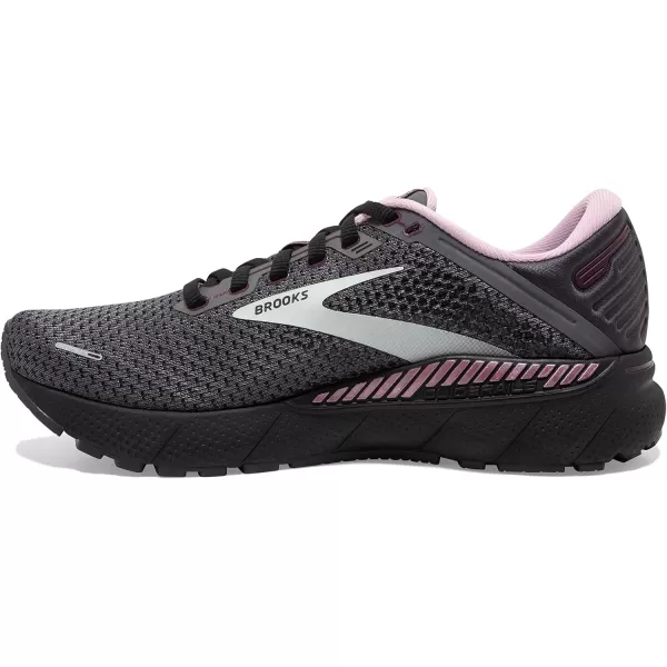 Brooks Womens Adrenaline GTS 22 Supportive Running ShoePearlBlackMetallic
