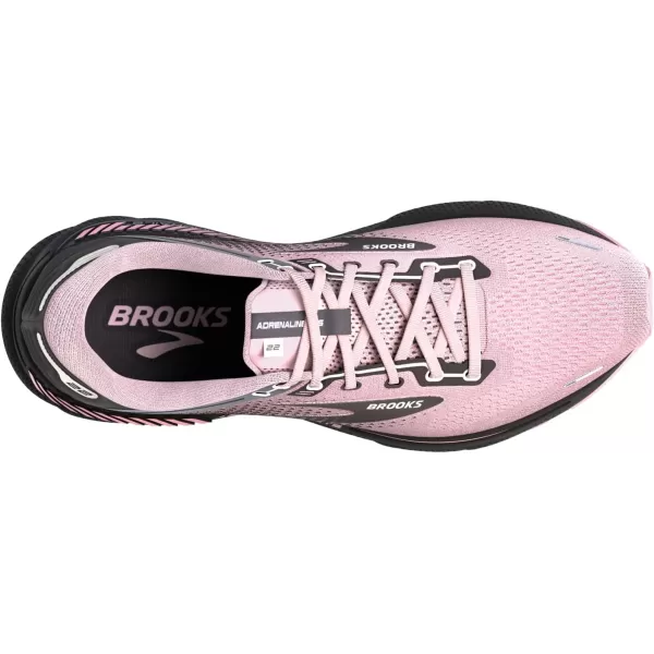 Brooks Womens Adrenaline GTS 22 Supportive Running ShoePinkBlackened Pearl