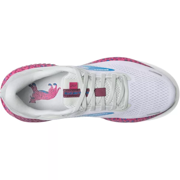 Brooks Womens Adrenaline GTS 22 Supportive Running ShoeWhiteOysterBrilliant