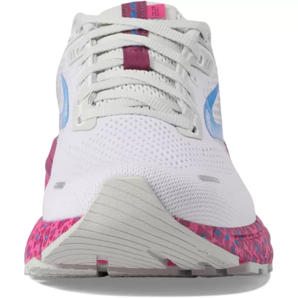 Brooks Womens Adrenaline GTS 22 Supportive Running ShoeWhiteOysterBrilliant