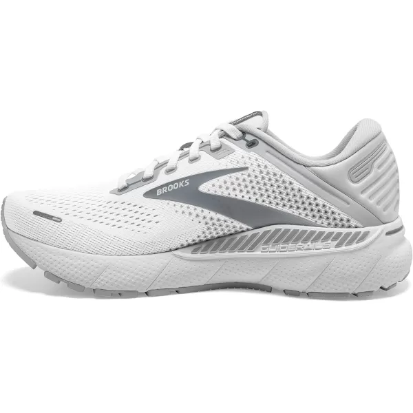 Brooks Womens Adrenaline GTS 22 Supportive Running ShoeWhiteOysterPrimer Grey