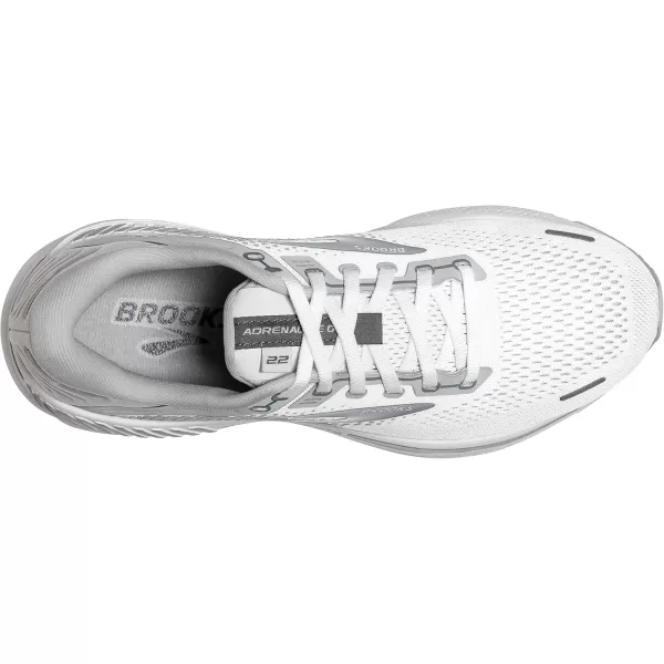 Brooks Womens Adrenaline GTS 22 Supportive Running ShoeWhiteOysterPrimer Grey