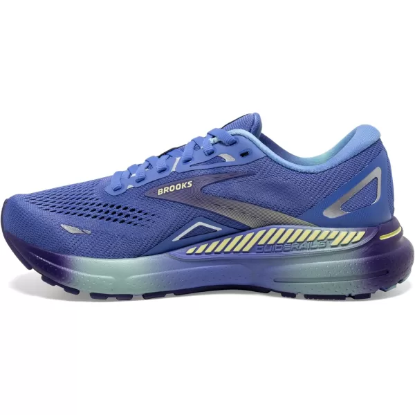 Brooks Womens Adrenaline GTS 23 Supportive Running ShoeBaja BlueWisteriaYellow Lime