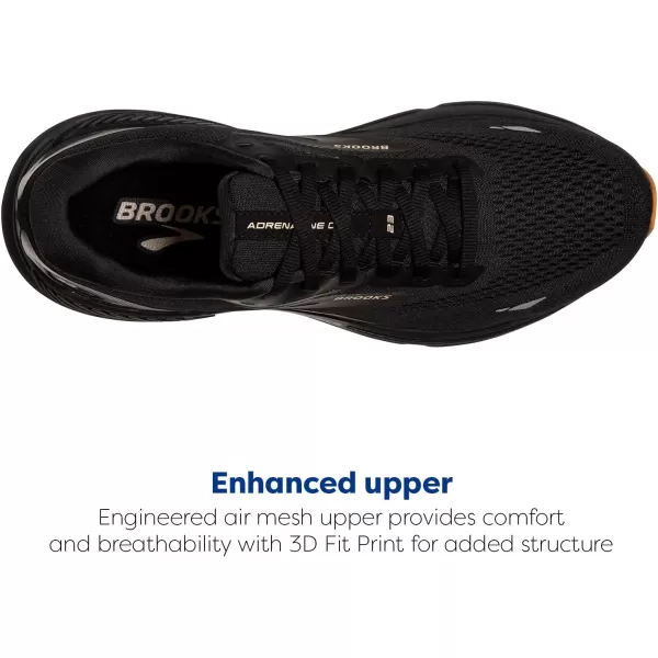 Brooks Womens Adrenaline GTS 23 Supportive Running ShoeBlackCreamBiscuit