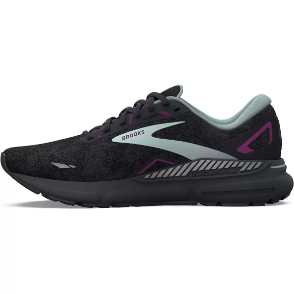 Brooks Womens Adrenaline GTS 23 Supportive Running ShoeBlackLight BluePurple