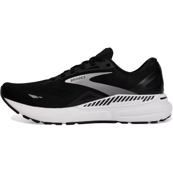 Brooks Womens Adrenaline GTS 23 Supportive Running ShoeBlackWhiteSilver