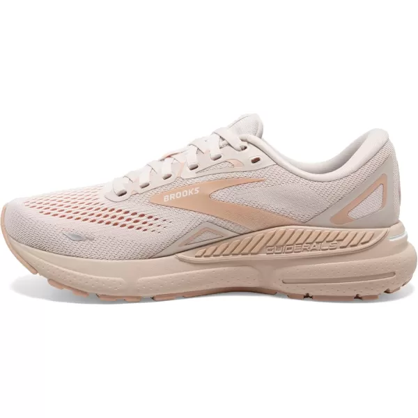 Brooks Womens Adrenaline GTS 23 Supportive Running ShoeCrystal GreyVillaWhite