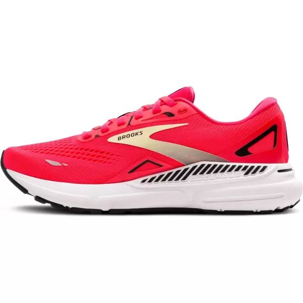 Brooks Womens Adrenaline GTS 23 Supportive Running ShoeDiva PinkYellowBlack