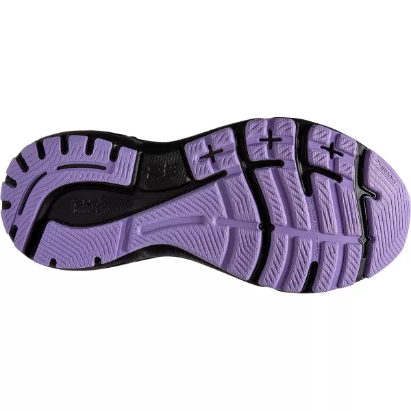 Brooks Womens Adrenaline GTS 23 Supportive Running ShoeGreyBlackPurple