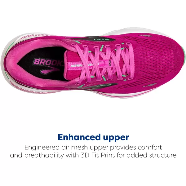 Brooks Womens Adrenaline GTS 23 Supportive Running ShoePinkFestival FuchsiaBlack