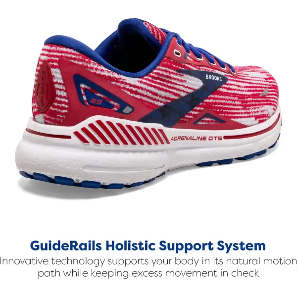 Brooks Womens Adrenaline GTS 23 Supportive Running ShoeSurfWhiteTango