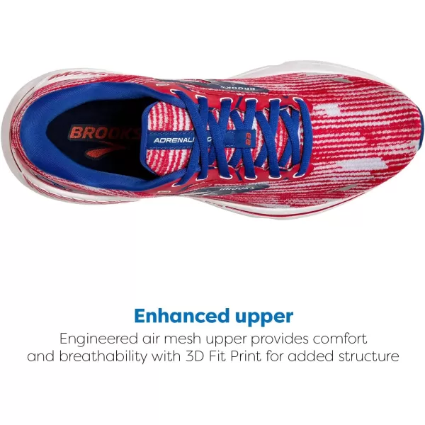 Brooks Womens Adrenaline GTS 23 Supportive Running ShoeSurfWhiteTango