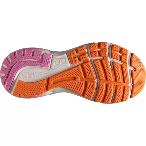 Brooks Womens Adrenaline GTS 23 Supportive Running ShoeWhite SandSunsetFuchsia