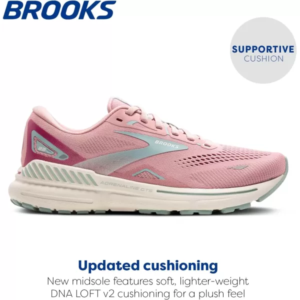 Brooks Womens Adrenaline GTS 23 Supportive Running ShoeZephyrBlueCoconut