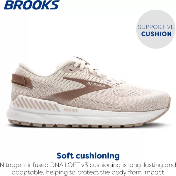 Brooks Womens Ariel GTS 24 Supportive Running ampamp Walking ShoeCoconutChateauPortabella