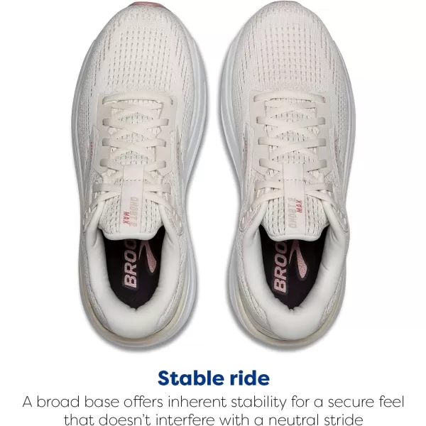 Brooks Womens Ghost Max 2 Neutral Running ampamp Walking ShoeCoconut MilkGrayZephyr