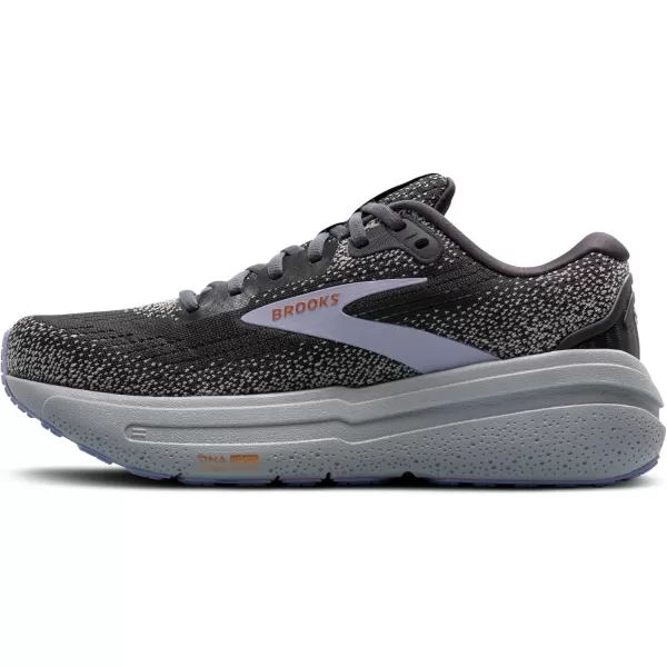 Brooks Womens Ghost Max 2 Neutral Running ampamp Walking ShoeEbonySweet LavenderAlloy