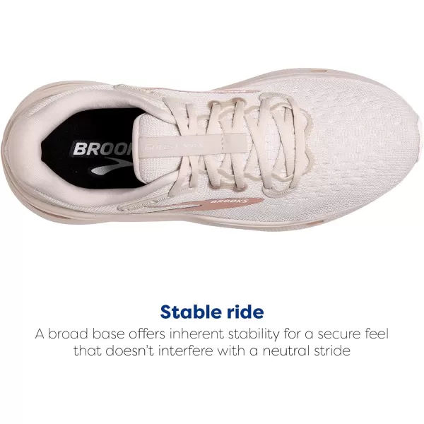 Brooks Womens Ghost Max Cushion Neutral Running ampamp Walking ShoeCrystal GrayWhiteTuscany