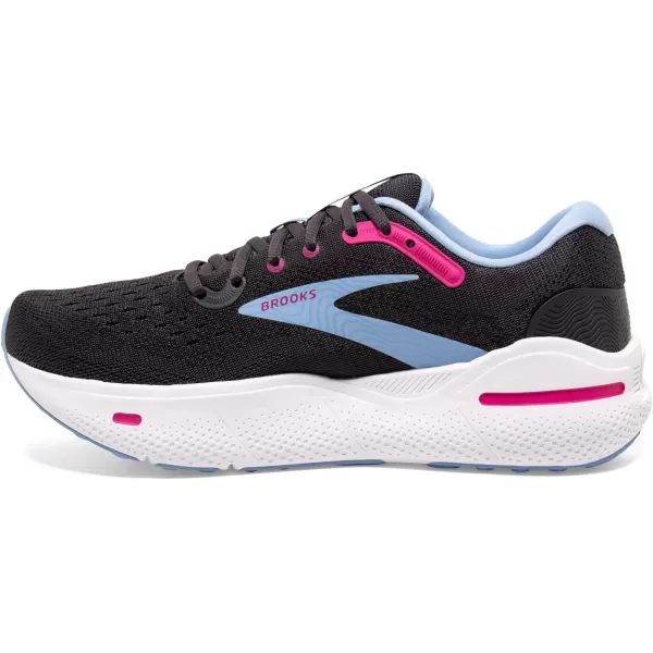 Brooks Womens Ghost Max Cushion Neutral Running ampamp Walking ShoeEbonyOpen AirLilac Rose