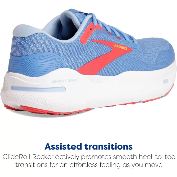 Brooks Womens Ghost Max Cushion Neutral Running ampamp Walking ShoeFaded RoseRosette