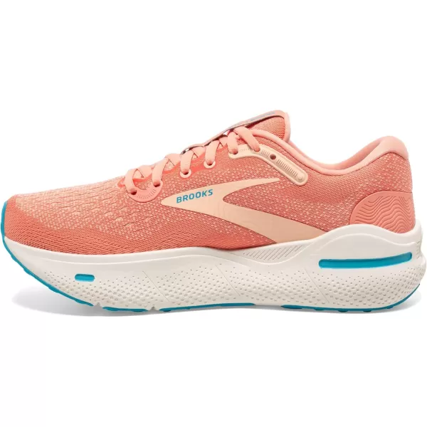 Brooks Womens Ghost Max Cushion Neutral Running ampamp Walking ShoePapayaApricotBlue