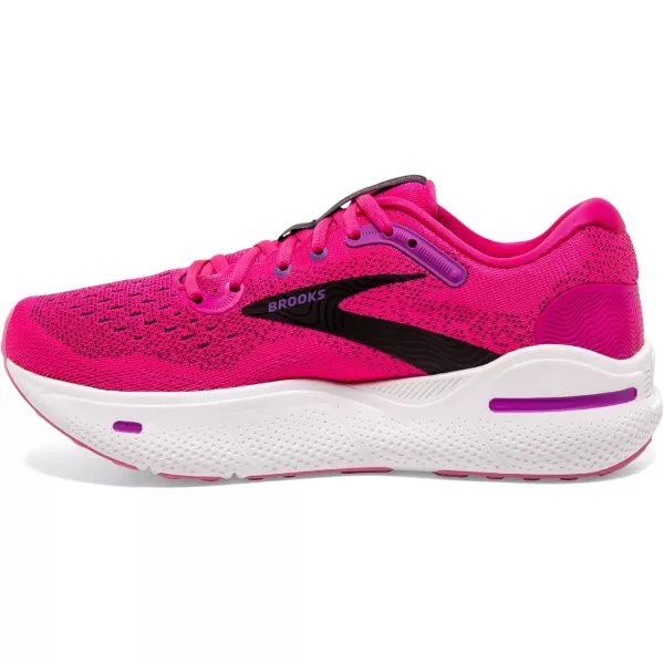 Brooks Womens Ghost Max Cushion Neutral Running ampamp Walking ShoePink GloPurpleBlack