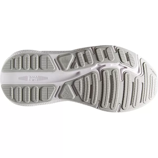 Brooks Womens Ghost Max Cushion Neutral Running ampamp Walking ShoeWhiteOysterMetallic Silver