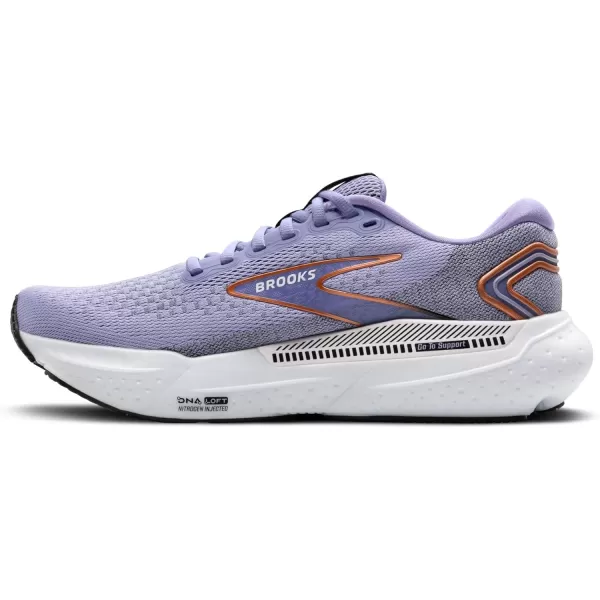 Brooks Womens Glycerin GTS 21 Supportive Running ShoeLavenderBlackCopper
