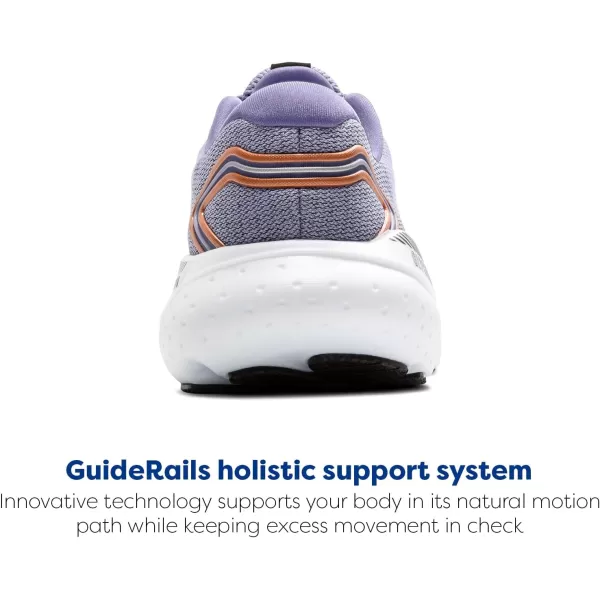 Brooks Womens Glycerin GTS 21 Supportive Running ShoeLavenderBlackCopper