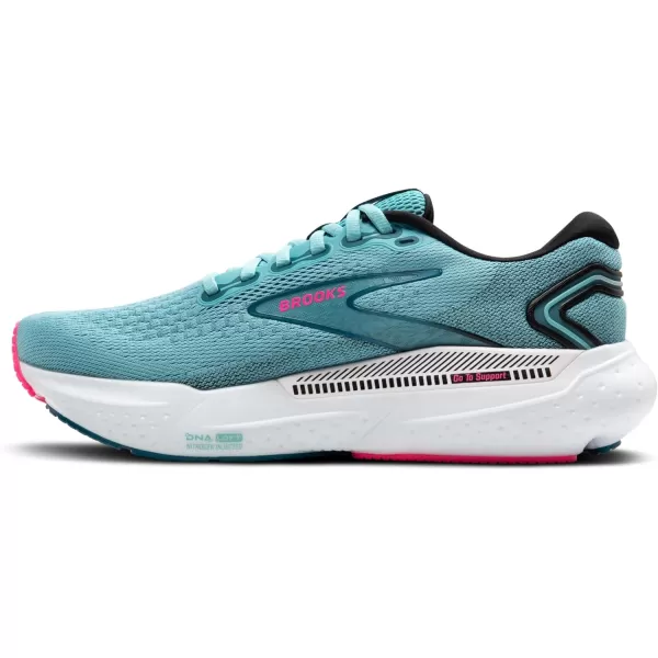 Brooks Womens Glycerin GTS 21 Supportive Running ShoeMoroccan BlueAquaPink
