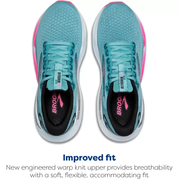Brooks Womens Glycerin GTS 21 Supportive Running ShoeMoroccan BlueAquaPink