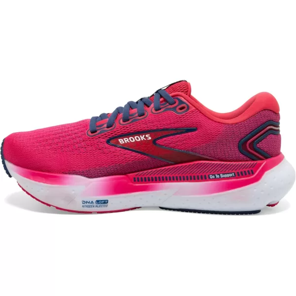 Brooks Womens Glycerin GTS 21 Supportive Running ShoeRaspberryEstate Blue