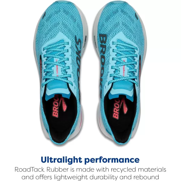 Brooks Womens Hyperion 2 Neutral Running ShoeCrystal SeasDiva PinkBlack